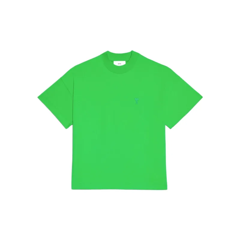 Ami Paris Organic cotton Drop shoulder T shirt-0