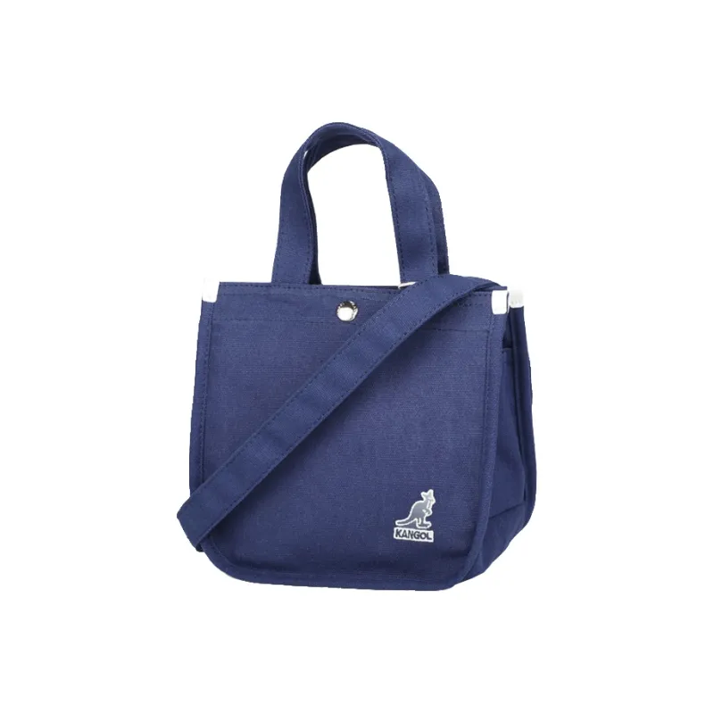 KANGOL Canvas One Shoulder Cell Phone Pouch Small Square Bag Mini Crossbody Handbag Small Size Women's Multicolor-8