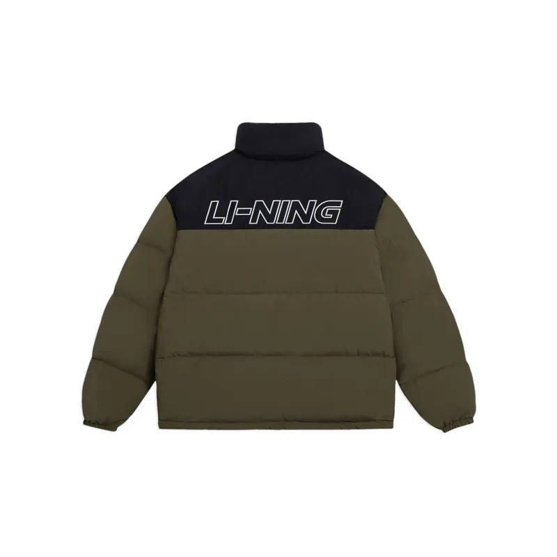 LiNing Down Jacket Winter Unisex Military Olive Green-1
