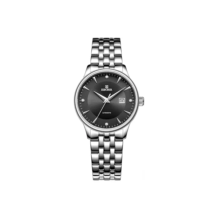 EBOHR EBOHR Master Collection Mechanical Movement Stainless Steel Strap Watch Unisex Black Dial 36480319-6