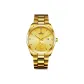 Gold-Tone Steel Band Men's Watch