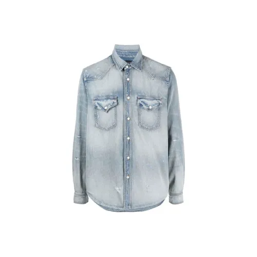 AMIRI Shirts Men Blue