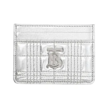 Burberry Lola Lola Bag Lambskin Card Holder Regular Women's Silver