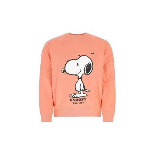 LACOSTE Sweatshirts Men Pink Orange