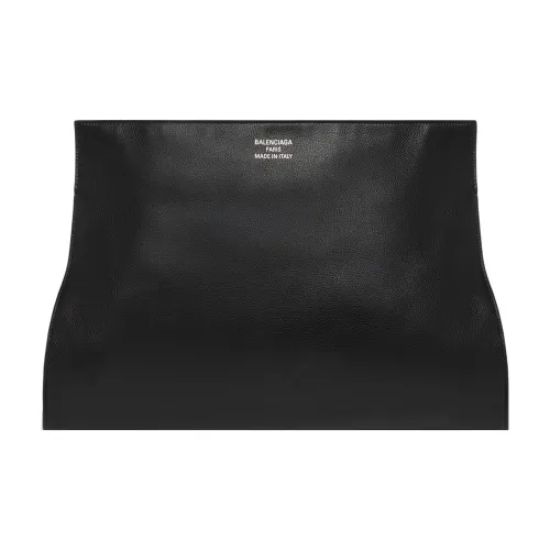 Balenciaga Grained Calfskin Handheld One Shoulder Handbag Large Size Women's Black