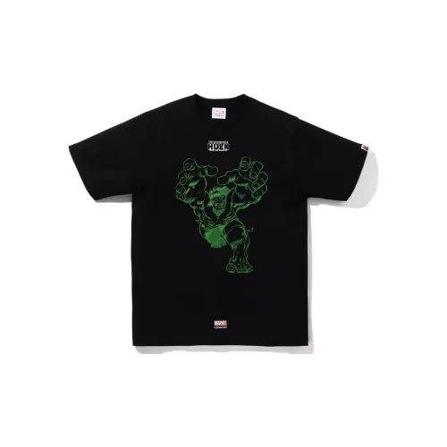 Marvel X A BATHING APE T-Shirts Men Black