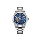 Blue Dial Steel Band Men's Watch
