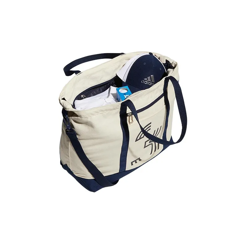 Adidas Cotton Tote Bag Shopping Bag Clothing Bag Shoulder Bag Crossbody Bag Handbag Regular Men's White-3