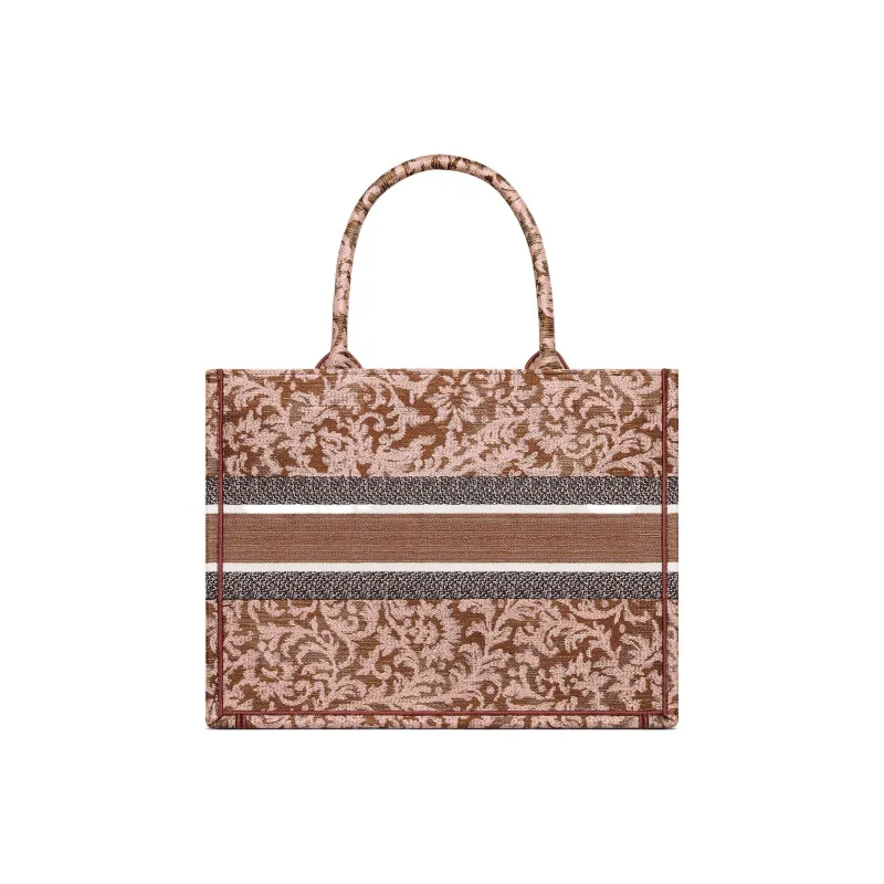 DIOR BookTote Embroidery Tote Bag Shopping Bag Handbag Medium Size Women's Pink-2