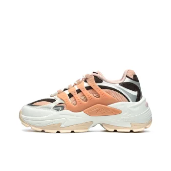 FILA Corallo Corallo Wear Resistant Low Top Casual Shoes Women's White Pink Silver