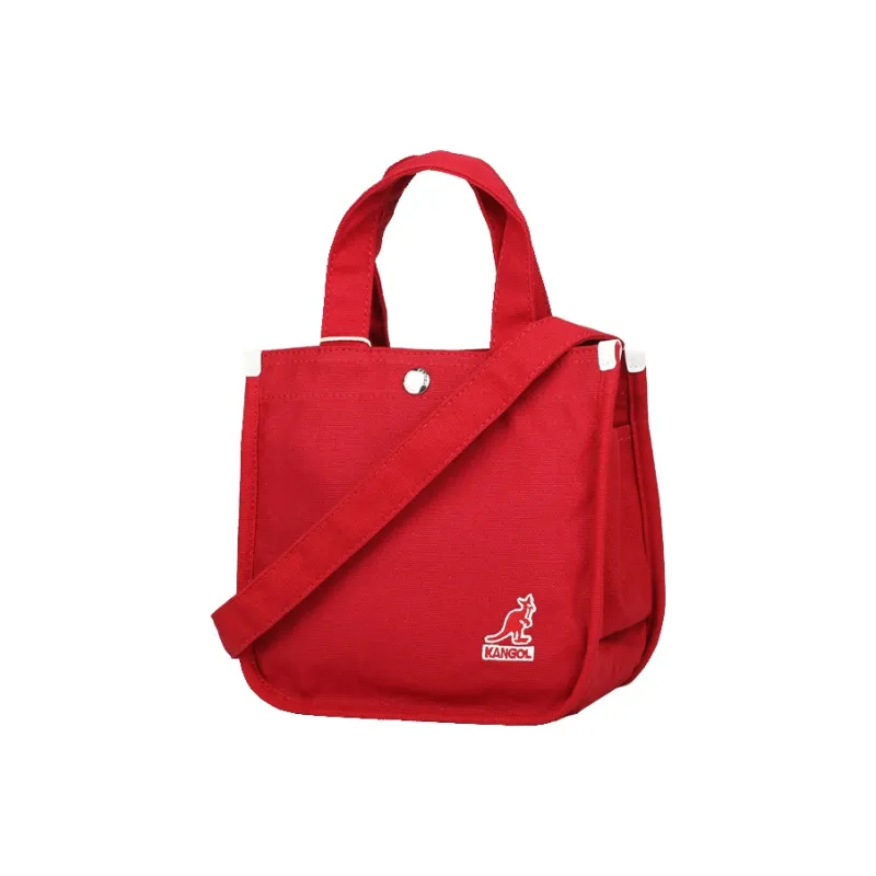 KANGOL Canvas One Shoulder Cell Phone Pouch Small Square Bag Mini Crossbody Handbag Small Size Women's Multicolor-14