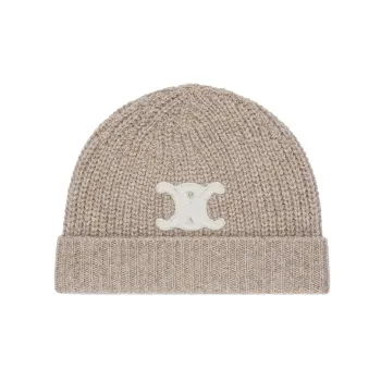 CELINE Triomphe Beanie In Seamless Cashmere