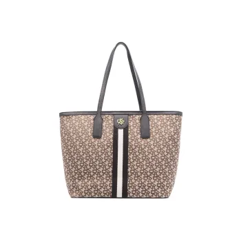DKNY Leather One Shoulder Handbags Women's Brown