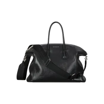 GIVENCHY Antigona Cow Leather Shoulder Bag Crossbody Bag Handbag Small Size Women's Black
