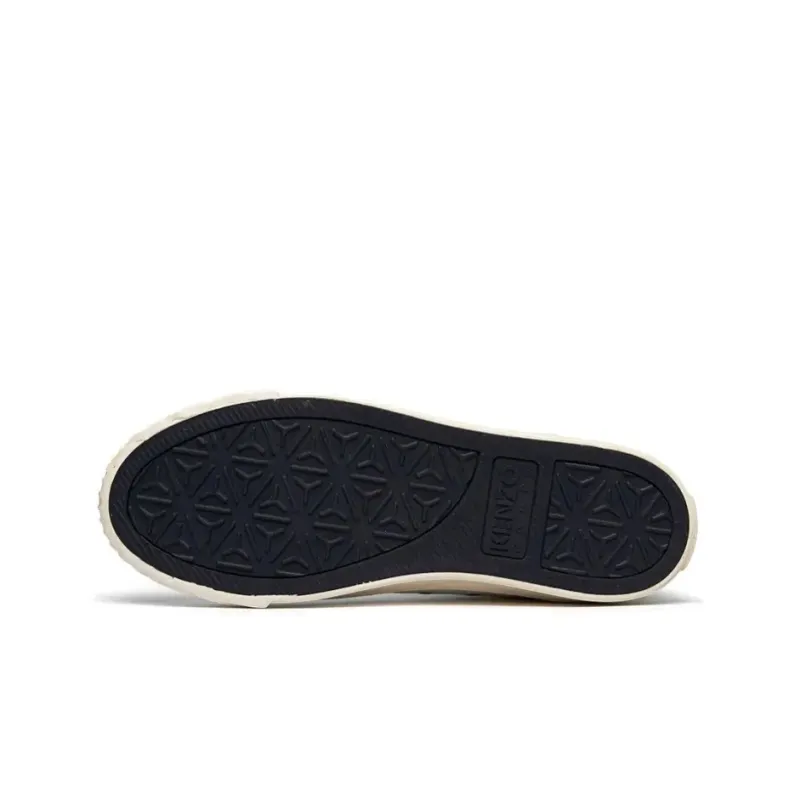 KENZO School High Top Trainers Tiger Sole Off White-4