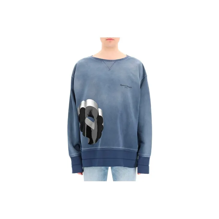 Maison Margiela Sweatshirt Men's Blue Gray-2