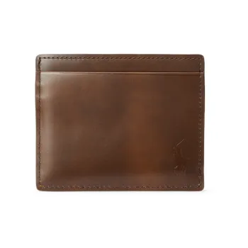 Polo Ralph Lauren Cow Leather Wallet Men's Brown