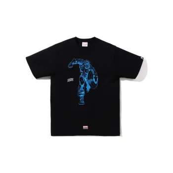 A BATHING APE X Marvel Comics Captain America T Shirt