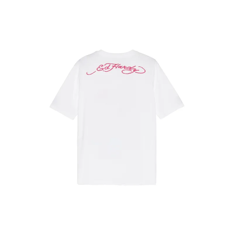 Ed Hardy T-Shirts Women's White E1OBW374-1