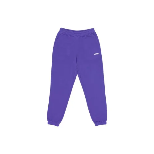 Nerdy Knitted Sweatpants Unisex Purple