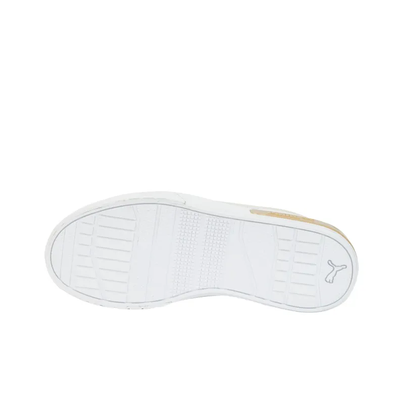 PUMA Cali Star Anti-Slip Wear-Resistant Low-Top Skateboard Shoes Women's White Orange-5