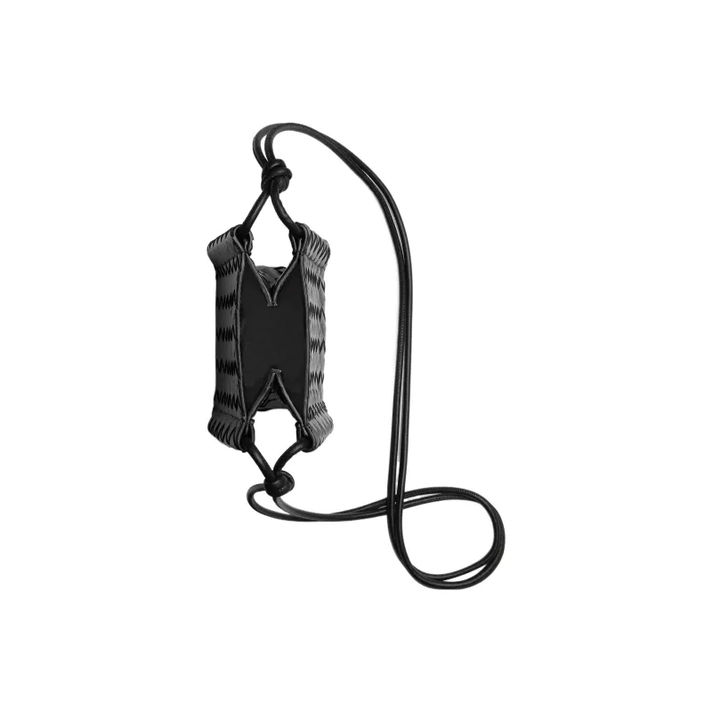Bottega Veneta Sheepskin Shoulder Bag, Crossbody Bag Women's Black-2