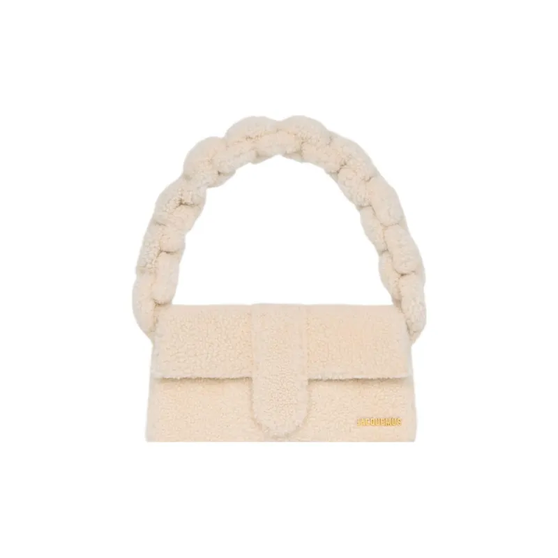 Jacquemus Lambskin One Shoulder Handbag Women's Ivory-0