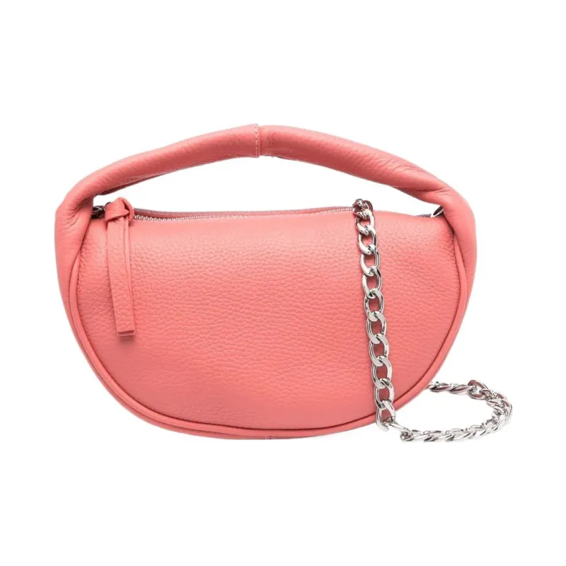 By Far Textured leather Tote Bag-0