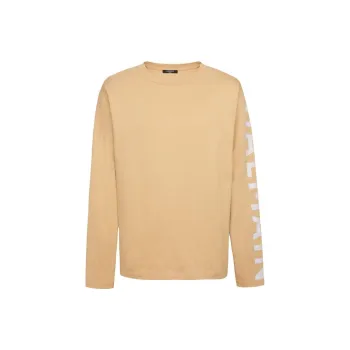 BALMAIN T-Shirts Men Beige