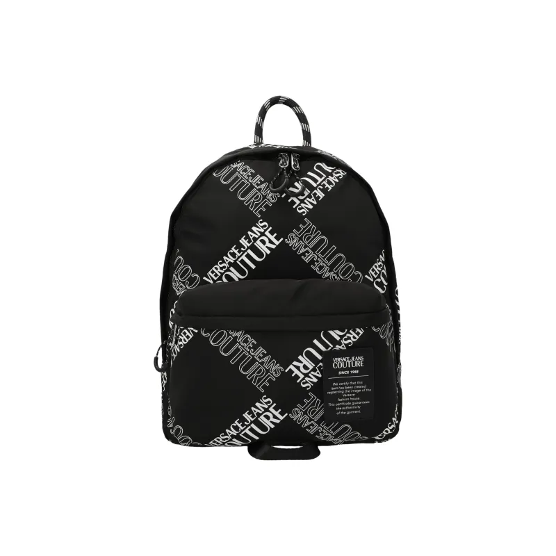 VERSACE JEANS COUTURE Nylon Backpack Men's White & Black-0