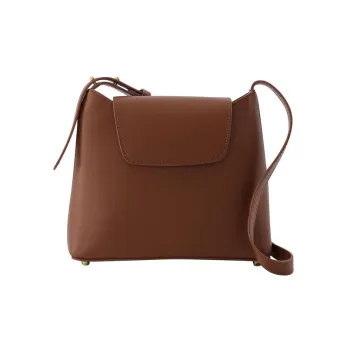 Elleme Smooth Calf Leather Crossbody Bag Shoulder Bag Women's Brown