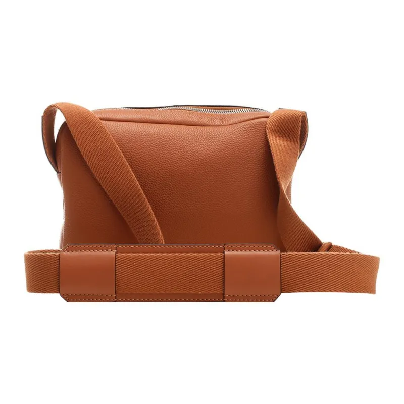 LOEWE Military Rolled Cow Leather Messenger Bag Shoulder Bag Crossbody Bag Extra Small Men's Tawny-3