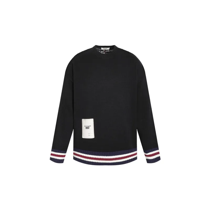LIUREGALI Sweaters Unisex Black-1