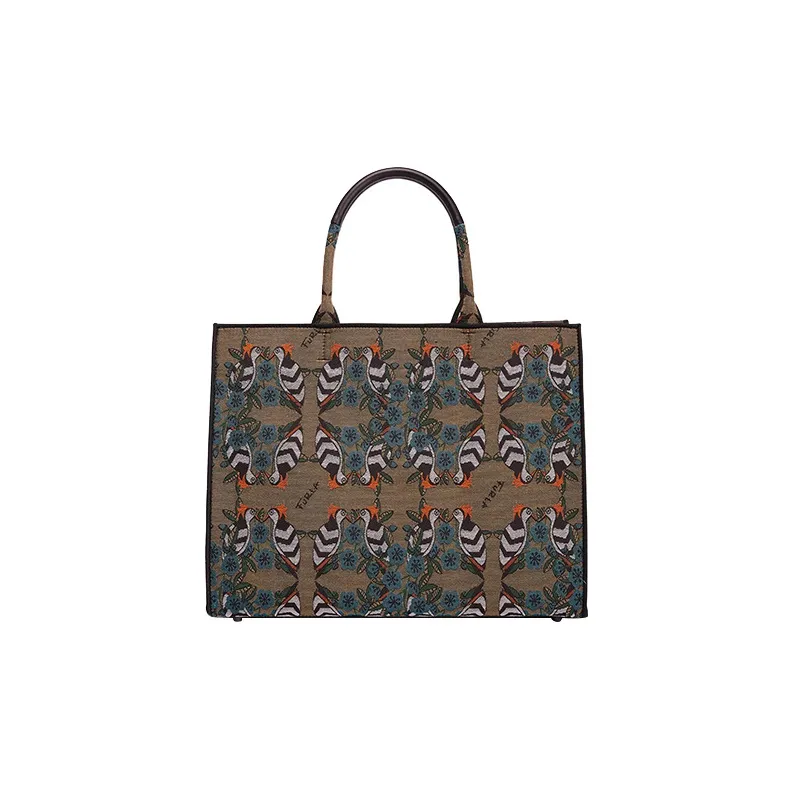 Furla Opportunity Fabric Tote Bag Shopping Bag Handbag Large Size Women's Multicolor-0