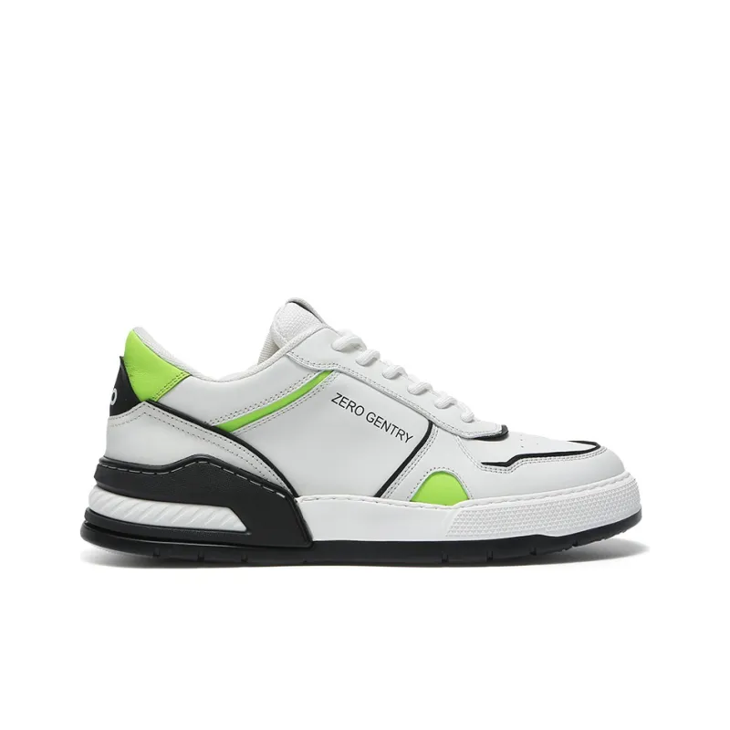 ZRO Skateboard Shoes Men Low Top White Blue/White Green/Black-7