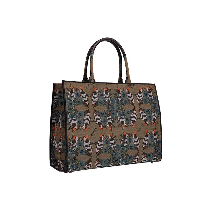 Furla Opportunity Fabric Tote Bag Shopping Bag Handbag Large Size Women's Multicolor-2