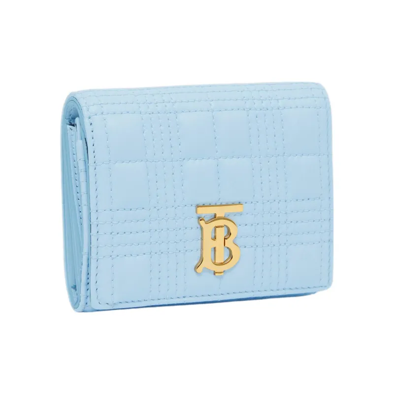Burberry Lola Lola Bag Lambskin Wallet Small Size Women's Light Blue-1