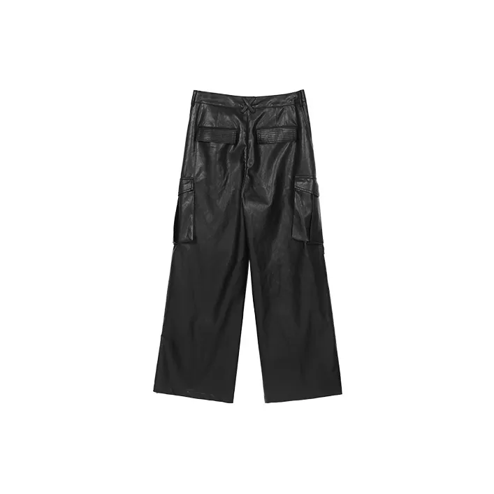 RUNTOTHEFUTURE SS22 Straight Casual Pants Unisex Black-1