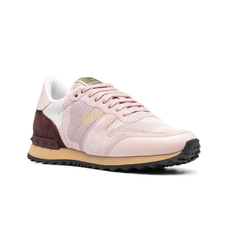 Valentino Rockrunner GARAVANI Cushioning Low Top Casual Shoes Women's Pink-1