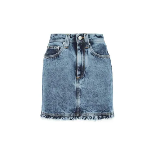 Alessandra Rich Denim Short Skirts Women's Denim Blue