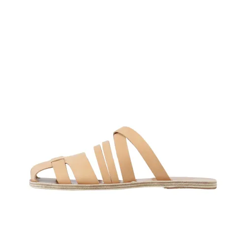 ANCIENT GREEK SANDALS Wrap-toe Slippers Men's Beige