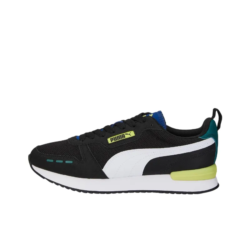 PUMA R78 Cushioning Anti-Slip And Wear-Resistant Low-Top Sports Casual Shoes Men's Black White Green-0