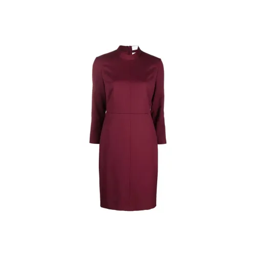 HUGO BOSS Long-Sleeved Dresses Women's Red