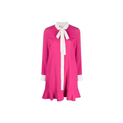 RED VALENTINO Long-Sleeved Dresses Women's Magenta