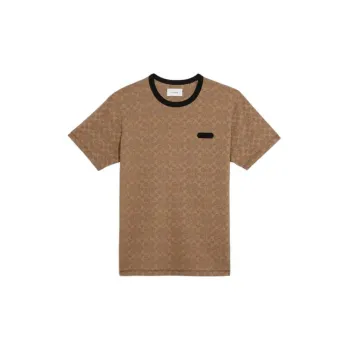COACH T Shirts Men Tan