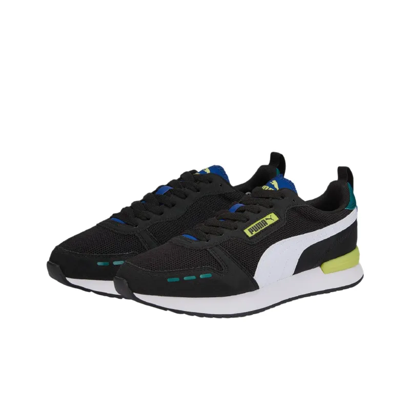 PUMA R78 Cushioning Anti-Slip And Wear-Resistant Low-Top Sports Casual Shoes Men's Black White Green-2