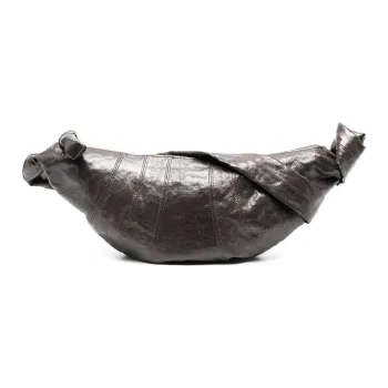 Lemaire Croissant Series Linen Goat Horn Bag Crescent Bag Crossbody Bag Shoulder Bag Men's Warm Gray