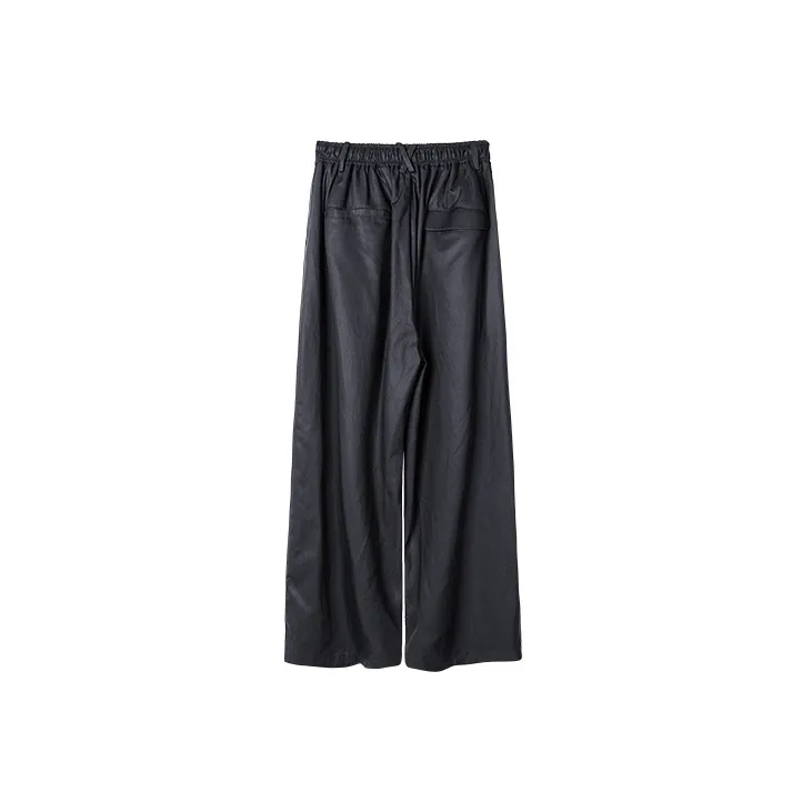 HUANXIANGZHE Casual Pants Unisex Black-1