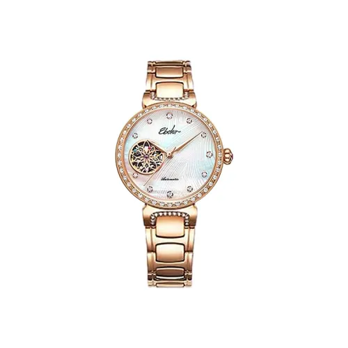 EBOHR Mechanical Movement Stainless Steel Strap Watch Women's Watch Mother of Pearl Color Watch Dial 51320324