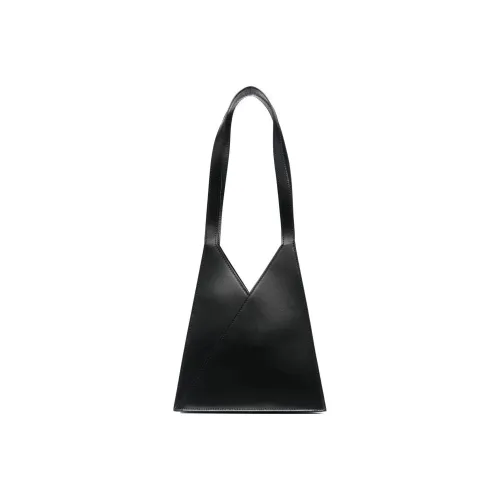 MM6 Maison Margiela Cow Leather Tote Bag, Shopping Bag, Handbag, Shoulder Bag Women's Obsidian Black